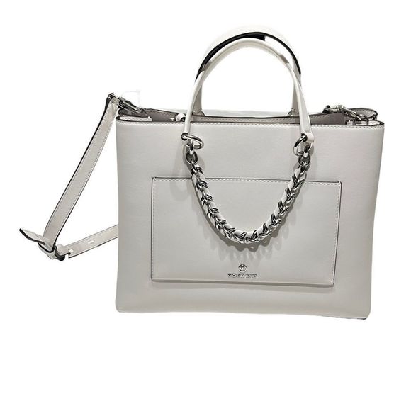 NWT Michael Kors Cece Ribbon Chain Satchel - Picture 2 of 16